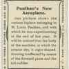 Paulhan's new aeroplane.
