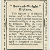 "Howard-Wright" biplane.
