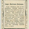 Capt. Bertram Dickson.