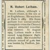 M. Hubert Latham.