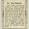 Mr. Tom Sopwith.