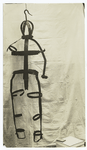 Gibbet used in St. Vadier near Quebec in 1763 for the body of Mdme. Dodier hung for murder of her husband. Exhumed in 1850 and sold to the Boston Museum theater and after that was given up-sent to the Essex Institute.