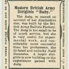 Modern British army dirigible "Baby."
