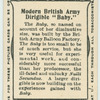 Modern British army dirigible "Baby."