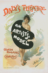 Affiche anglaise pour le Daly's Théâtre, "An Artist's Model"