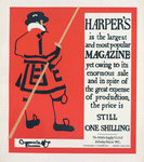 Affiche anglaise pour la revue "Harper's Magazine"