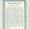 Town arms, Beverley.