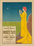 Affiche belge pour les "Concerts Ysaye" donnés à Bruxelles