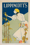 Affiche américaine pour la revue "Lippincott's Magazine", publiée à Philadelphie (Mai 1895)