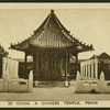 A Chinese temple, Pekin.