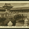Canal in Forbidden City, Pekin.