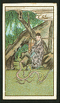 [A woman watches snakes fighting].