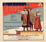 Affiche tchèque pour l' "Exposition ethnographique tchèco-slave de Prague"