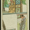 Two people standing in different rooms