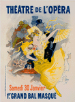 Affiche pour le "Théâtre de l'Opéra. Samedi 30 Janvier 1897. Premier Grand Bal Masqué".