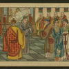 Interior scene, a gathering of many people