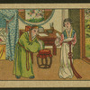 Domestic scene, two people