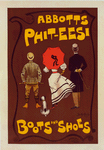 Affiche anglaise pour la fabrique de chaussures (Bottes et Souliers) "Abbots Phit-Eesi"