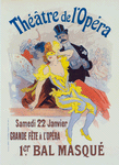 Poster for the 1er. bal masqué, la Grande Fête à l'Opéra, 22 janvier.