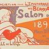 Affiche belge pour l'Association pour l'Encouragement des Beaux-Arts de la Ville de Liège, "Salon de 1896".