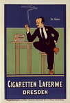 Affiche allemande pour les "Cigarettes Laferme"