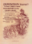 Affiche pour l' "Exposition internationale des Produits du Commerce et de l'Industrie", au Champ de Mars.