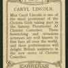 Caryl Lincoln.