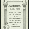 Jean Hersholt.
