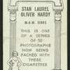 Stan Laurel and Oliver Hardy.