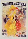 Affiche pour les "Bals de l'Opéra en 1899".