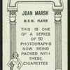 Joan Marsh.