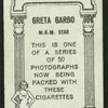 Greta Garbo.