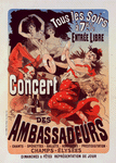 Affiche pour le "Concert des Ambassadeurs".