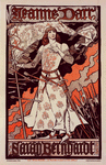 Affiche pour le Théâtre de la Renaissance : "Jeanne d'Arc".