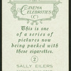 Sally Eilers.