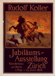 Affiche suisse pour "Jubiläums Ausstellung". Exposition d'un jubilé artistique à Zurich