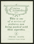 Irene Ware.