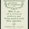Adrienne Allen.