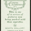 Boots Mallory.