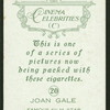 Joan Gale.
