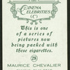 Maurice Chevalier.