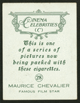 Maurice Chevalier.