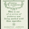 Dorothy Jordan.