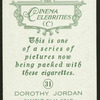 Dorothy Jordan.