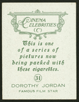 Dorothy Jordan.