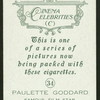 Paulette Goddard.