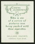 William Haines.