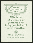 Mae Clarke.