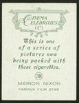 Marion Nixon.