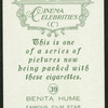 Benita Hume.